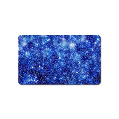 Blurred Star Snow Christmas Spark Magnet (Name Card)