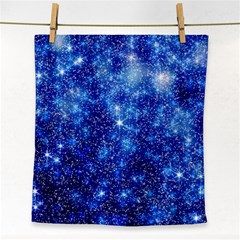 Blurred Star Snow Christmas Spark Face Towel