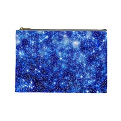 Blurred Star Snow Christmas Spark Cosmetic Bag (Large)