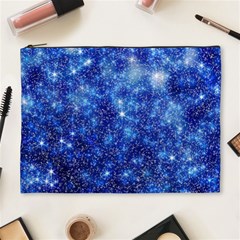 Blurred Star Snow Christmas Spark Cosmetic Bag (XL)