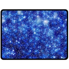 Blurred Star Snow Christmas Spark Fleece Blanket (Large) 