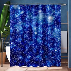 Blurred Star Snow Christmas Spark Shower Curtain 60  x 72  (Medium) 