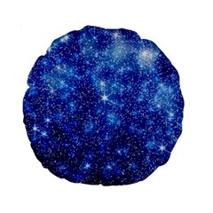 Blurred Star Snow Christmas Spark Standard 15  Premium Round Cushions