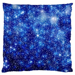 Blurred Star Snow Christmas Spark Large Flano Cushion Case (One Side)