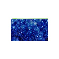 Blurred Star Snow Christmas Spark Cosmetic Bag (xs)