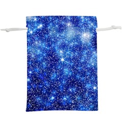 Blurred Star Snow Christmas Spark  Lightweight Drawstring Pouch (XL)