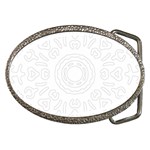 Circle Vector Background Abstract Belt Buckles Front