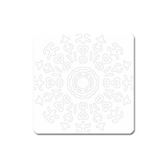 Circle Vector Background Abstract Square Magnet by Bajindul