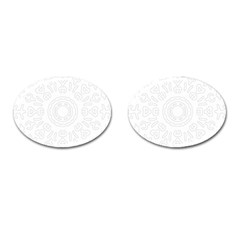 Circle Vector Background Abstract Cufflinks (oval) by Bajindul