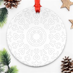 Circle Vector Background Abstract Round Ornament (two Sides)