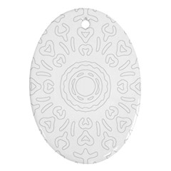 Circle Vector Background Abstract Oval Ornament (two Sides)