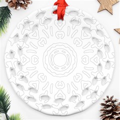 Circle Vector Background Abstract Ornament (round Filigree)