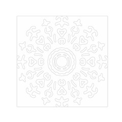 Circle Vector Background Abstract Small Satin Scarf (square) by Bajindul