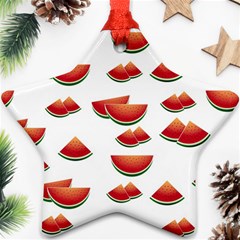 Summer Watermelon Pattern Ornament (Star)