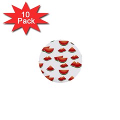 Summer Watermelon Pattern 1  Mini Buttons (10 pack) 