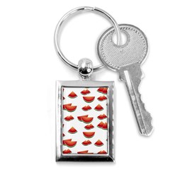 Summer Watermelon Pattern Key Chain (Rectangle)