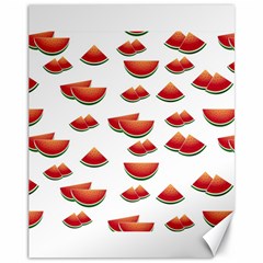 Summer Watermelon Pattern Canvas 11  x 14 