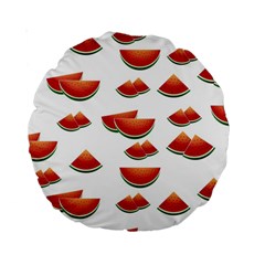 Summer Watermelon Pattern Standard 15  Premium Round Cushions