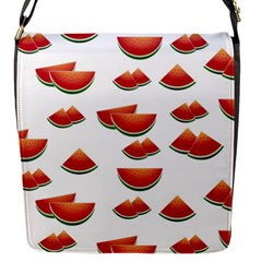 Summer Watermelon Pattern Flap Closure Messenger Bag (S)