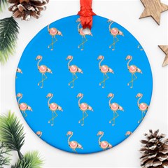 Flamenco Birds Exotic Nice Pink Ornament (round) by Mariart