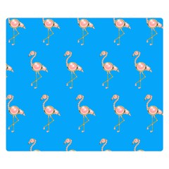 Flamenco Birds Exotic Nice Pink Double Sided Flano Blanket (small)  by Mariart