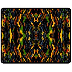 Abstract-a-5 Double Sided Fleece Blanket (medium)  by ArtworkByPatrick