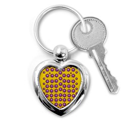 Lotus Bloom Always Live For Living In Peace Key Chain (heart) by pepitasart