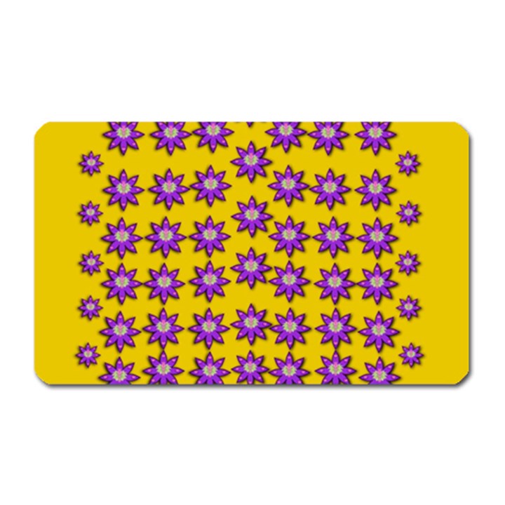 Lotus Bloom Always Live For Living In Peace Magnet (Rectangular)