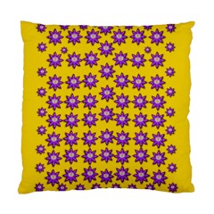 Lotus Bloom Always Live For Living In Peace Standard Cushion Case (one Side) by pepitasart