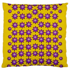 Lotus Bloom Always Live For Living In Peace Large Cushion Case (one Side) by pepitasart