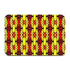 Red Black Yellow-9 Plate Mats by ArtworkByPatrick