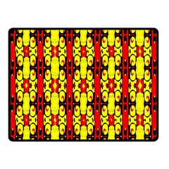 Red Black Yellow-9 Fleece Blanket (small) by ArtworkByPatrick