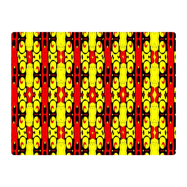 RED BLACK YELLOW-9 Double Sided Flano Blanket (Mini) 