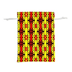 Red Black Yellow-9 Lightweight Drawstring Pouch (m) by ArtworkByPatrick