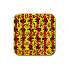 Rby-9 1 Rubber Coaster (square)  by ArtworkByPatrick