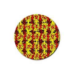 Rby-9 1 Rubber Round Coaster (4 Pack)  by ArtworkByPatrick