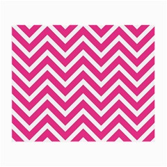 Chevrons Zigzag Pattern Design Pink White Small Glasses Cloth by Wegoenart