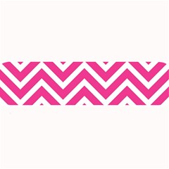 Chevrons Zigzag Pattern Design Pink White Large Bar Mats by Wegoenart