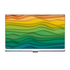 Background Waves Wave Texture Business Card Holder by Wegoenart