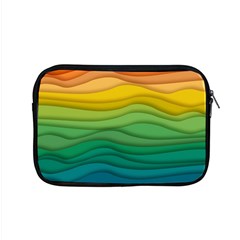 Background Waves Wave Texture Apple Macbook Pro 15  Zipper Case by Wegoenart