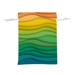 Background Waves Wave Texture Lightweight Drawstring Pouch (l)