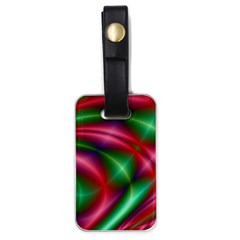 Background Fractal Shining Elegant Luggage Tag (one Side) by Wegoenart