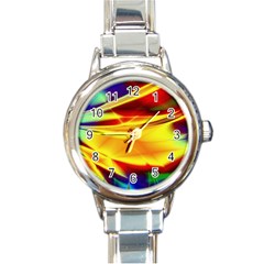 Color Concept Colors Colorful Round Italian Charm Watch by Wegoenart