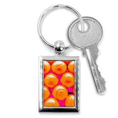 Pop Art Tennis Balls Key Chain (rectangle) by essentialimage