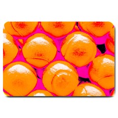 Pop Art Tennis Balls Large Doormat  by essentialimage