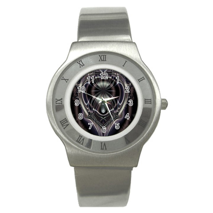 Digital Art Artwork Colorful Poster Stainless Steel Watch