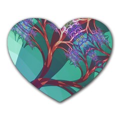 Art Fractal Artwork Creative Heart Mousepads by Wegoenart