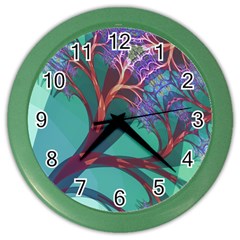 Art Fractal Artwork Creative Color Wall Clock by Wegoenart