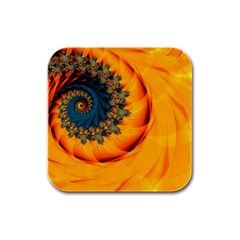 Art Artwork Fractal Digital Art Rubber Square Coaster (4 Pack)  by Wegoenart