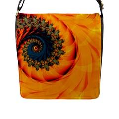 Art Artwork Fractal Digital Art Flap Closure Messenger Bag (l) by Wegoenart